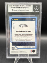 Load image into Gallery viewer, 2024-25 Donruss Optic Green Shock #45 Victor Wembanyama BGS 9.0
