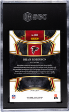 Load image into Gallery viewer, 2023 Panini Select #404 Bijan Robinson Blue Prizm /99 SGC 9.5

