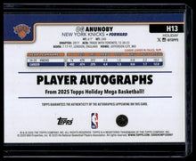 Load image into Gallery viewer, OG Anunoby 2025-26 Topps Holiday #H13 Auto
