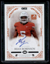 Load image into Gallery viewer, Bijan Robinson 2022 Onyx Vintage College Football #CABR Auto
