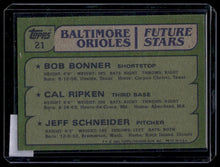 Load image into Gallery viewer, Orioles Future Stars (Bonner / Cal Ripken / Schneider) 1982 Topps #21 Rookie
