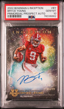 Load image into Gallery viewer, 2022 Bowman U Inception Bryce Young Primordial Auto /99 PSA 10
