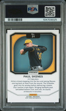Load image into Gallery viewer, 2024 Panini Prizm #21 Paul Skenes Top Tier Orange Pulsar Prizms PSA 10 #/399
