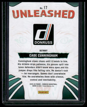 Load image into Gallery viewer, 2025-26 Donruss #17 Cade Cunningham Unleashed Gold #/10
