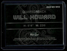 Load image into Gallery viewer, 2024 Wild Card QB1 On The Clock White Mosaic Orange Will Howard #/15
