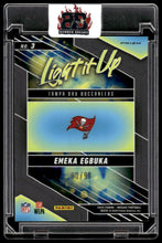 Load image into Gallery viewer, 2025 Panini Mosaic #3 Emeka Egbuka Light It Up Mosaic Blue #/99
