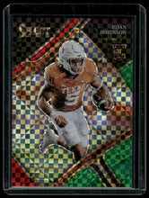 Load image into Gallery viewer, 2023 Panini Select Draft Picks Bijan Robinson Red &amp; Green Squares Prizm #/25
