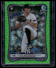 Load image into Gallery viewer, 2026 Bowman #53 Cam Schlittler Chrome Mojo Neon Green Refractors #/399
