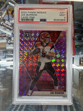 Load image into Gallery viewer, 2020 Panini Mosaic #201 Joe Burrow Camo Pink PSA 9
