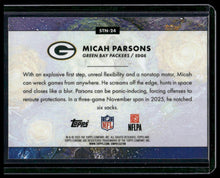 Load image into Gallery viewer, 2025 Topps Chrome Cosmic #STN-24 Micah Parsons Stars in the Night
