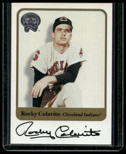 Load image into Gallery viewer, 2001 Fleer Greats of the Game #NNO Rocky Colavito Autographs
