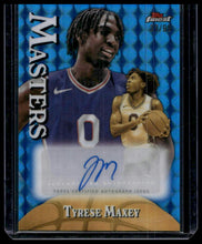 Load image into Gallery viewer, 2024-25 Finest Tyrese Maxey Masters Autographs Blue Geometric Refractor #/99
