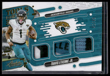 Load image into Gallery viewer, 2024 Panini Absolute Travis Etienne Jr. Tools of the Trade Triple Prime #/49
