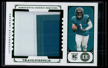 Load image into Gallery viewer, 2021 Panini Encased Travis Etienne Jr. Substantial Rookie Swatches Emerald #/10
