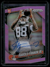 Load image into Gallery viewer, 2025 Panini Prizm #399 Harold Fannin Jr. Prizm Rookie Autographs Pink

