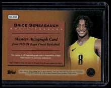Load image into Gallery viewer, 2023-24 Finest #MA-BSA Brice Sensabaugh Masters Autographs Gold Refractors #/50
