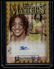 Load image into Gallery viewer, 2023-24 Finest #MA-BSA Brice Sensabaugh Masters Autographs Gold Refractors #/50
