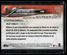 Load image into Gallery viewer, 2018 Topps Update #US285 Shohei Ohtani
