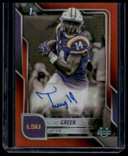 Load image into Gallery viewer, 2025 Bowman University Chrome Trey'Dez Green Autographs Orange Refractor #/25
