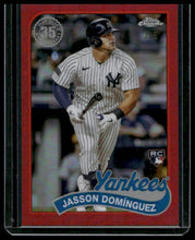 Load image into Gallery viewer, 2024 Topps Chrome Jasson Domínguez 35th Anniversary Red Refractors #/5
