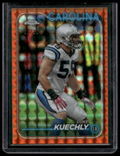 Load image into Gallery viewer, 2024 Topps Chrome #13 Luke Kuechly Orange Geometric Refractor #/25
