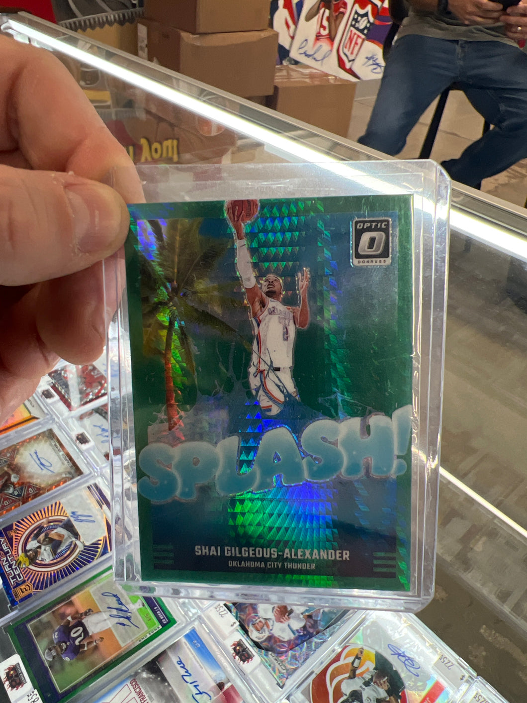 2024-25 Panini Donruss Optic Shai Gilgeous-Alexander Splash Green Hyper 104/249 #6