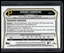 Load image into Gallery viewer, 2026 Bowman Edward Florentino Chrome Autographs Green Shimmer Refractors #/99
