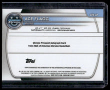 Load image into Gallery viewer, 2025-26 Bowman Ace Flagg Chrome Prospect Autographs Yellow Refractor #/75
