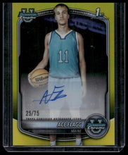 Load image into Gallery viewer, 2025-26 Bowman Ace Flagg Chrome Prospect Autographs Yellow Refractor #/75
