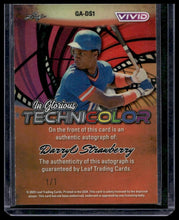 Load image into Gallery viewer, 2025 Leaf Vivid Darryl Strawberry In Glorious Technicolor Autographs Orange #/1
