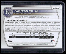 Load image into Gallery viewer, 2025 Bowman Draft #BD-176 Cameron Millar Red Border #/5
