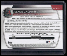 Load image into Gallery viewer, 2025 Bowman Sapphire Edition #BCP-21 Slade Caldwell Orange #/25
