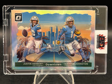 Load image into Gallery viewer, 2024 Donruss Optic #6 Justin Herbert / Quentin Johnston Downtown Duos
