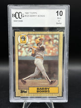 Load image into Gallery viewer, 1987 Topps #320 Barry Bonds BCCG 10
