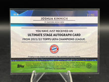 Load image into Gallery viewer, 2021-22 Topps UEFA Champions League Joshua Kimmich Autographs Blue #/99
