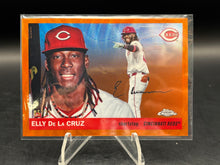 Load image into Gallery viewer, 2025 Topps Chrome Platinum #4 Elly De La Cruz Orange Wave Refractors #/25
