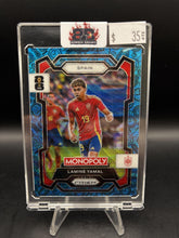 Load image into Gallery viewer, 2026 Monopoly FIFA World Cup Lamine Yamal Four Corners Blue Wave Prizms
