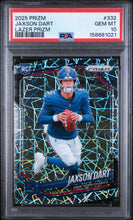 Load image into Gallery viewer, 2025 Panini Prizm #332 Jaxson Dart Lazer PSA 10
