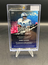 Load image into Gallery viewer, 2025 Leaf Optichrome #A-BS1 Barry Sanders Aquatic Autographs Lazer Turtle
