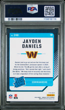 Load image into Gallery viewer, 2024 Panini Donruss Optic #248 Jayden Daniels Green Velocity PSA 8
