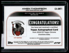 Load image into Gallery viewer, 2022-23 Topps Chrome OTE Amen Thompson Chrome Gold Wave Refractors #/50
