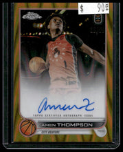 Load image into Gallery viewer, 2022-23 Topps Chrome OTE Amen Thompson Chrome Gold Wave Refractors #/50
