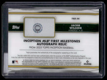 Load image into Gallery viewer, 2025 Topps Inception Jacob Wilson First Milestones Autographs #/99
