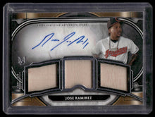 Load image into Gallery viewer, 2021 Topps Museum Collection Jose Ramirez Triple Relic Autographs #/199
