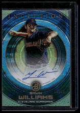 Load image into Gallery viewer, 2022 Bowman Inception #PA-GW Gavin Williams Prospect Autographs Blue Foil #/99
