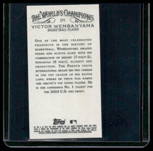 Load image into Gallery viewer, 2023 Topps Allen &amp; Ginter #271 Victor Wembanyama Mini Black Border
