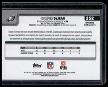 Load image into Gallery viewer, 2025 Topps Chrome #252 Cooper DeJean Gold Refractor #/50
