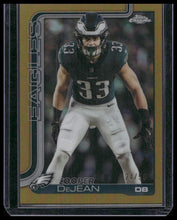 Load image into Gallery viewer, 2025 Topps Chrome #252 Cooper DeJean Gold Refractor #/50
