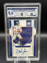 Load image into Gallery viewer, 2019 Chronicles #SA3 Daniel Jones Crown Royale Silhouette Auto #/99 HGA 8.5
