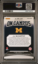 Load image into Gallery viewer, 2024 Panini Prizm Draft Picks On Campus #OCJJY Jj Mccarthy PSA 10

